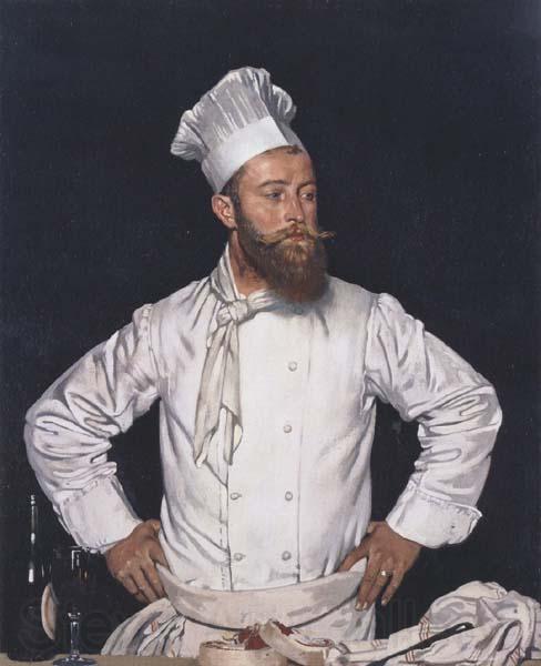 Sir William Orpen Le Chef de l Hotel Chatham Norge oil painting art